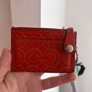 Y2K 2000s Coach Mini Patent Bag Wallet  / keychain
